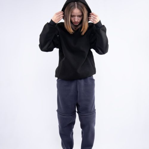 Black Modular Hoodie