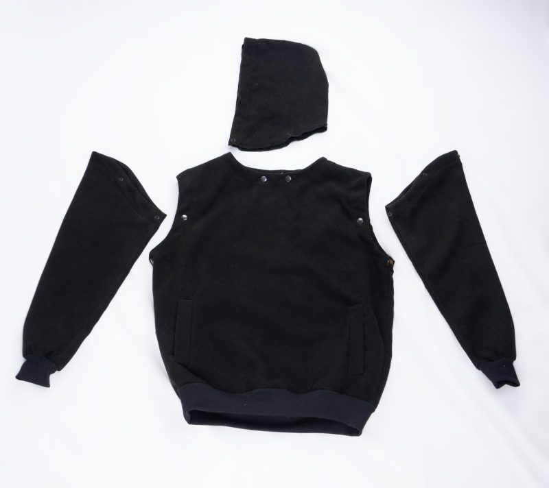 black-modular-hoodie-05 Black Structured Snap Hoodie