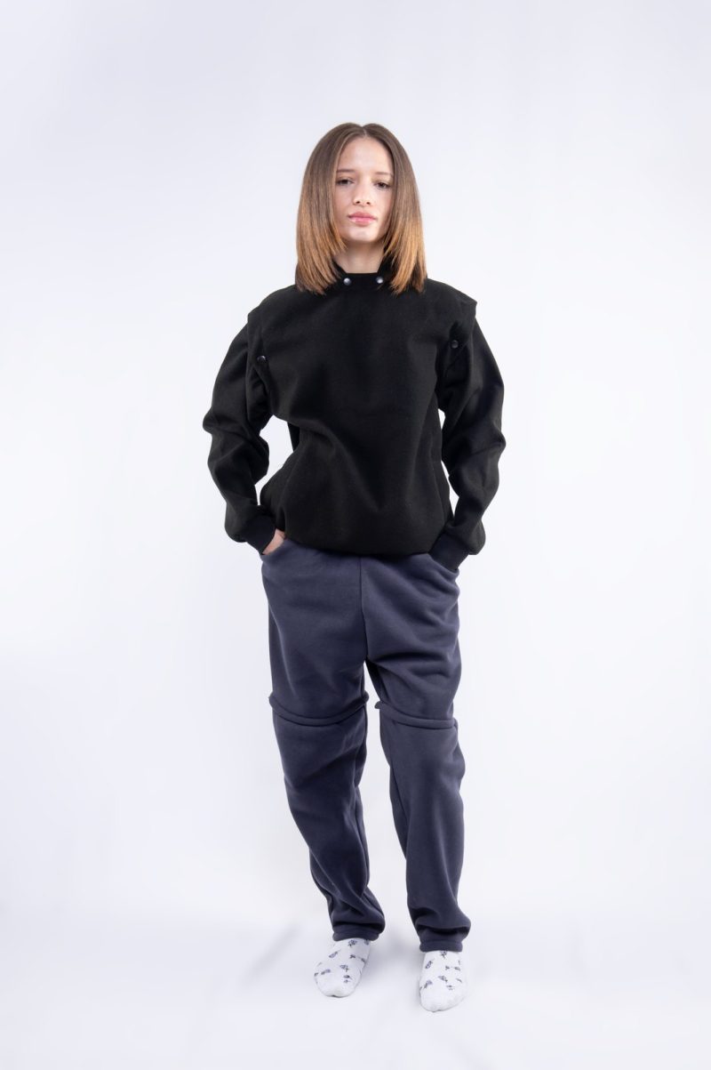 black-structured-snap-jacket-01 Black Structured Snap Hoodie