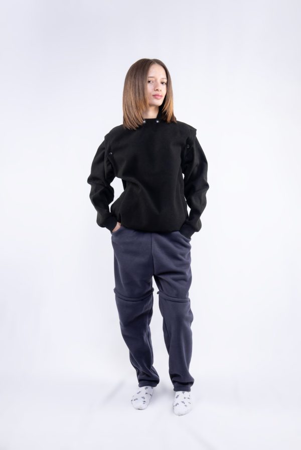 black-structured-snap-jacket-02 Black Structured Snap Jacket