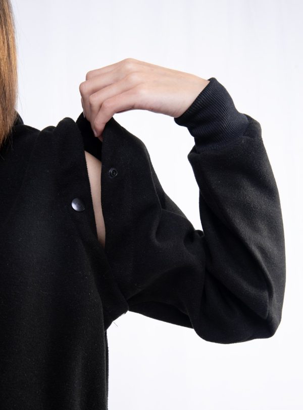 black-structured-snap-jacket-05 Black Structured Snap Jacket