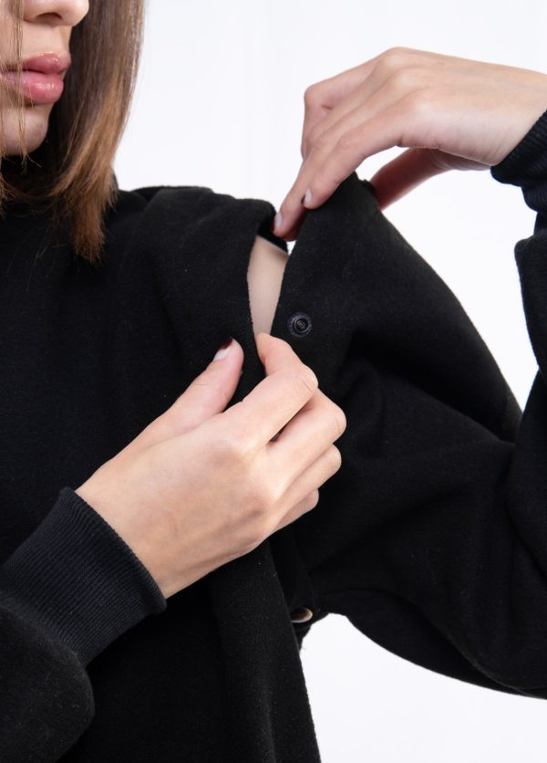 black-structured-snap-jacket-07 Black Structured Snap Jacket