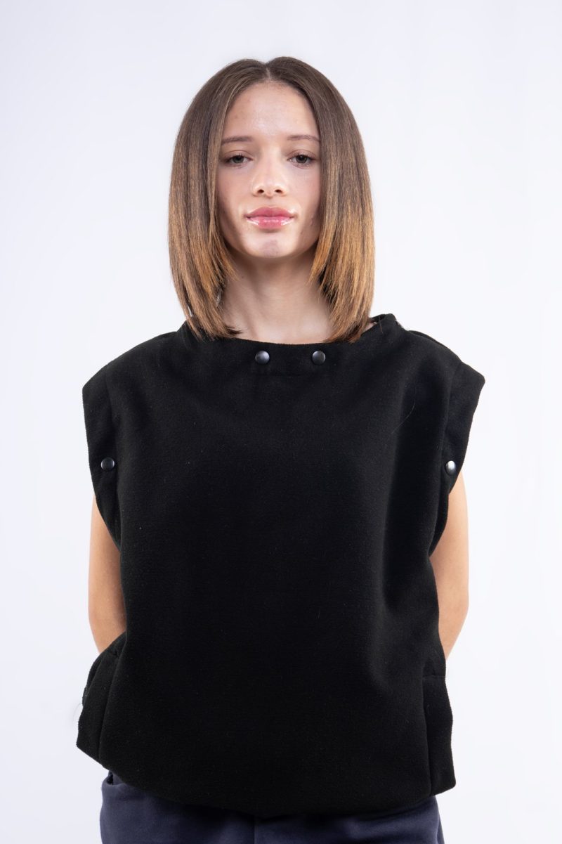 black-structured-snap-jacket-10 Black Structured Snap Hoodie