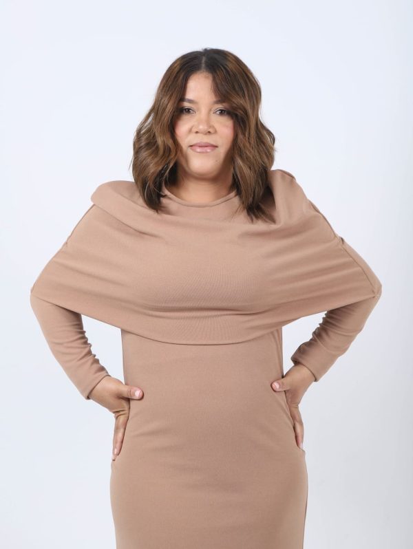 camel-cowl-neck-dress-02 Camel Cowl-Neck Dress