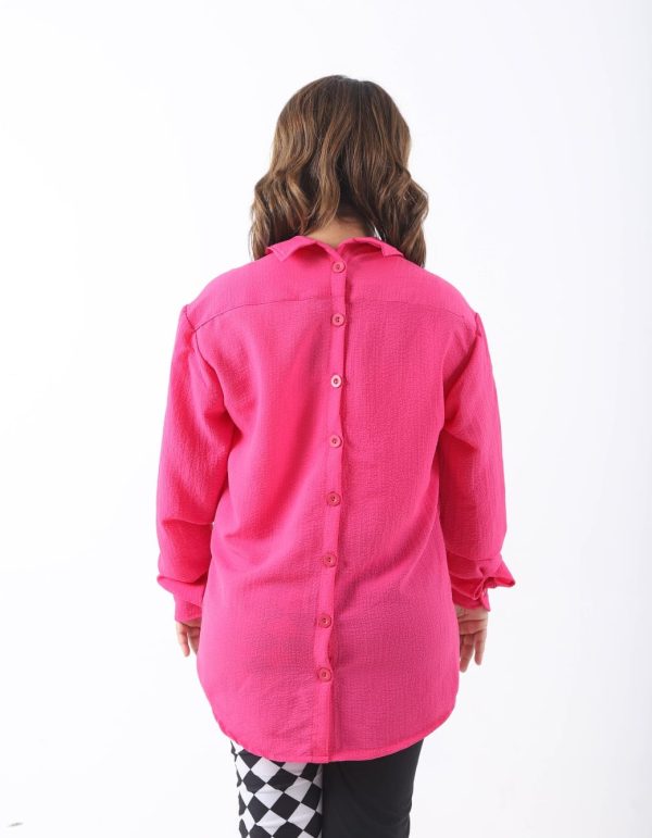 fuchsia-longline-shirt-01 Fuchsia Longline Shirt