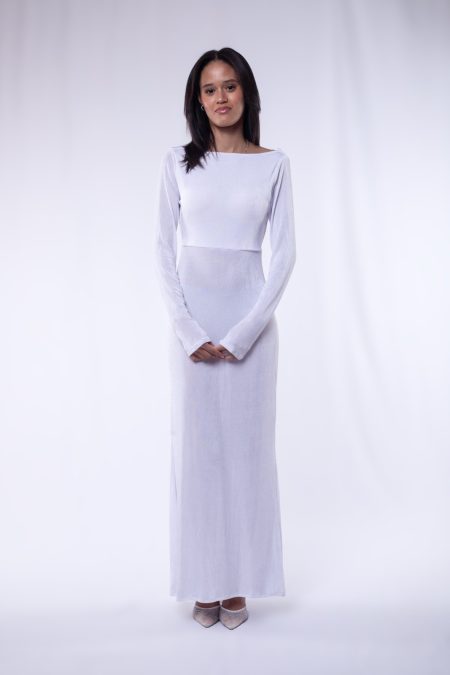 Ivory Backless Maxi