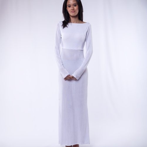 Ivory Backless Maxi