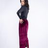 Merlot Velvet Peplum Set