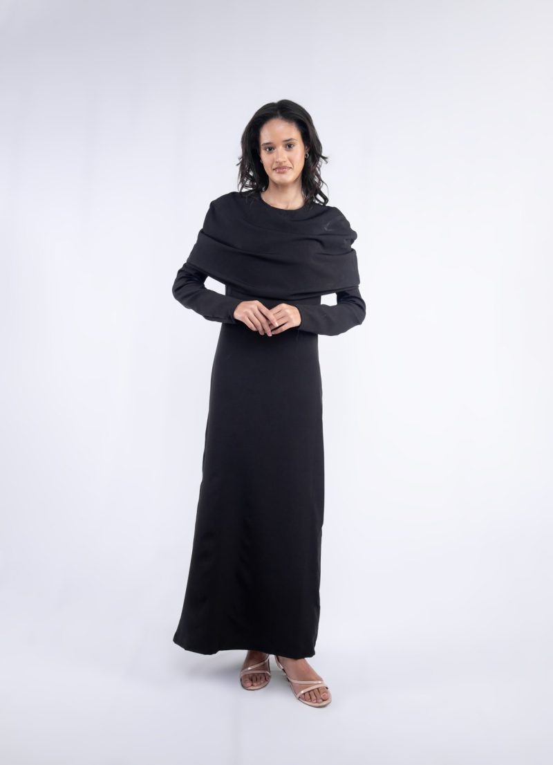 Onyx Draped Maxi