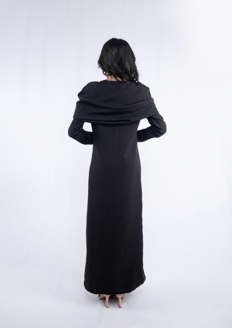 Onyx Draped Maxi