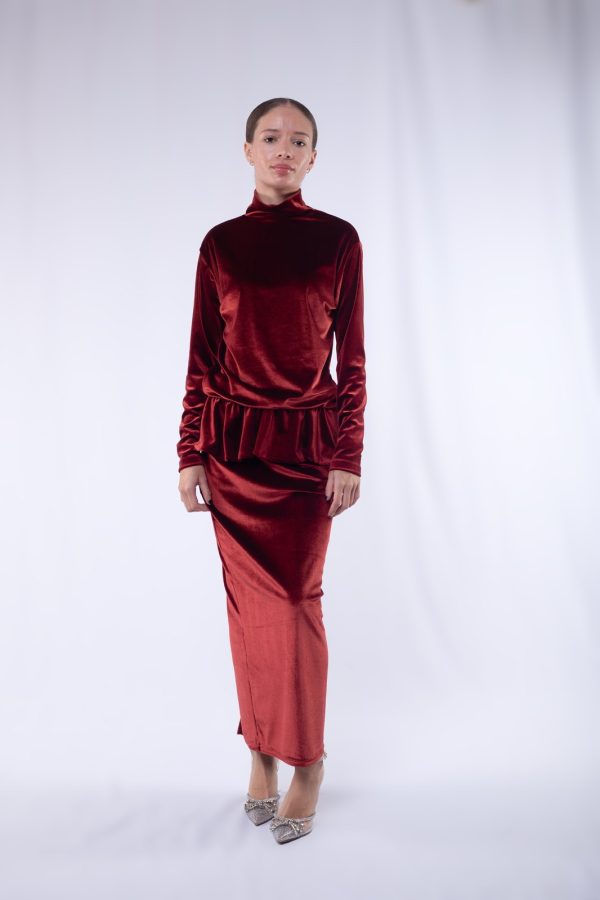 sienna-velvet-peplum-set-01 Sienna Velvet Peplum Set