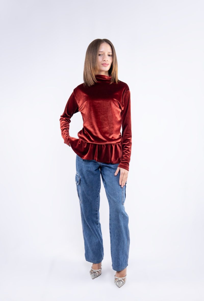 Sienna Velvet Peplum Set